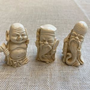 Asian Buddah mini figurine set.